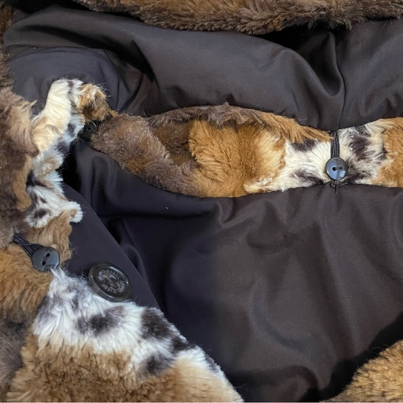 Dennis Basso | Faux Fur Reversible Toggle Coat - Picture 8 of 10